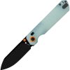 HX Outdoors Hyla Button Lock Folding Knife 2.9" Jade G10