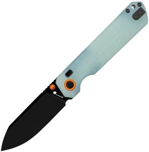 HX Outdoors Hyla Button Lock Folding Knife 2.9" Jade G10