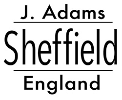 J. Adams Sheffield England logo