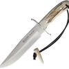 JKRCC147.jpg Joker Bowie 7.88" Bohler N695 Stainless Stag Fixed Blade Knife w/ Sheath
