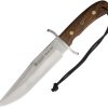 Joker Bowie 7.88 Fixed Blade Knife Walnut Handle N695 Stainless
