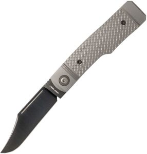 Jack Wolf Knives Gunslinger Folding Knife 3.25" S90V Gray Titanium