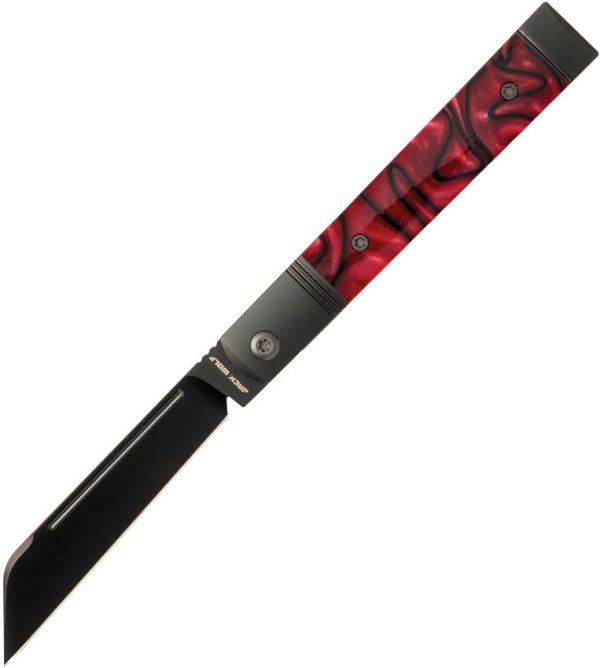 Jack Wolf Knives Feelbetter Bolster Lock Folding Knife S90V Black DLC