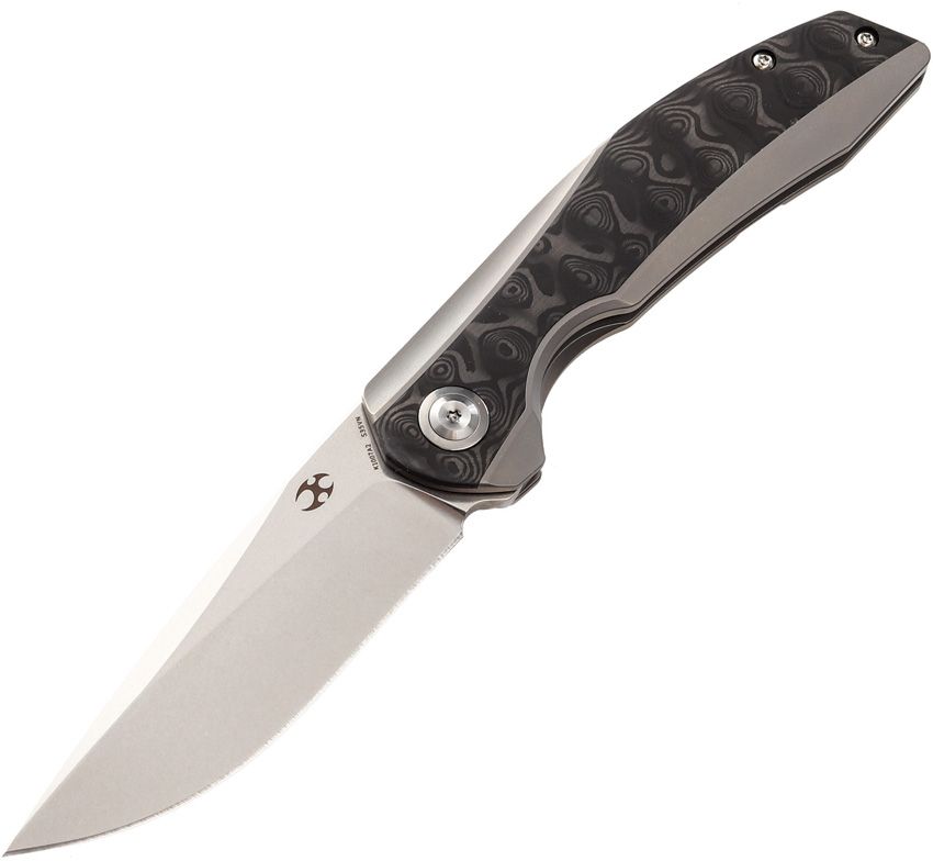 Kansept Knives Accipiter Framelock Folding Knife 3.63" S35VN Carbon Fiber