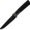 Kizer Cutlery Area Eight Fixed Blade 4.25" Black/OD Green