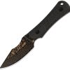 Kizer Cutlery Bone Fixed Blade Knife 3.25" Damascus Black w/ Sheath