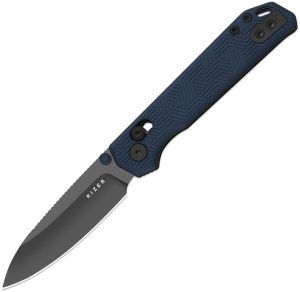 Kizer Begleiter 2.9 Button Linerlock Folding Knife Blue S35VN
