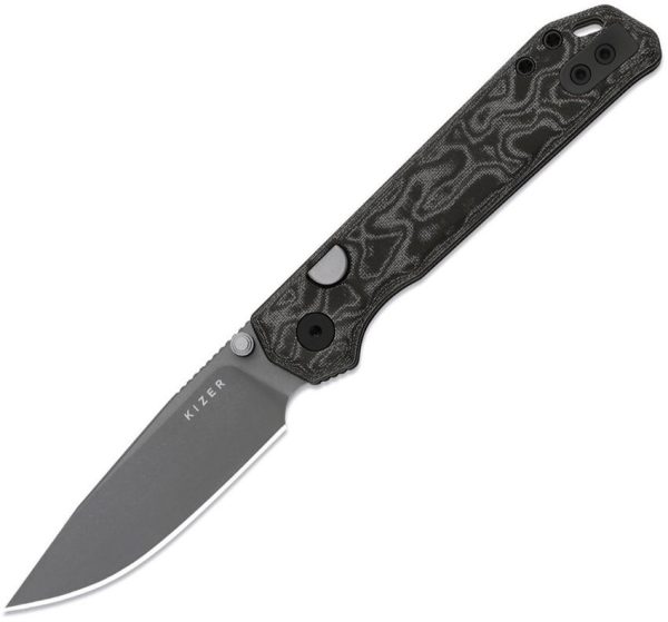 Kizer Cutlery Begleiter 2.9 Linerlock Folding Knife Black Micarta