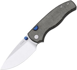 Kizer Cutlery Glaux Button Linerlock Folding Knife 3in 14C28N Black
