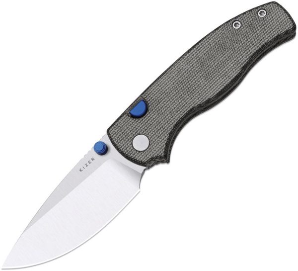 KIV3801A1-1.jpg Kizer Cutlery Glaux Button Linerlock Folding Knife 3in 14C28N Black