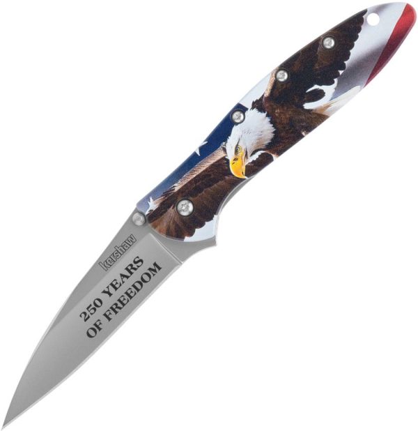 KS1660USAEGL.jpg Leek Linerlock A/O USA Eagle