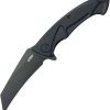 Kubey Anteater Linerlock 3.5" Folding Knife Blackwash 14C28N