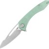 Kubey Merced Linerlock Folding Knife 3.5" Jade Green 14C28N