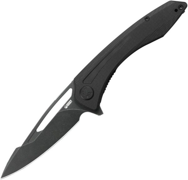 KUB345T-1.jpg Kubey Merced Linerlock Blackout Folding Knife