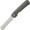 KUB380B.jpg KB Knives Ikul Button Lock Folding Knife 3.38" M390 Flame Ti