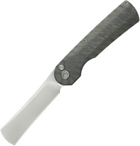 KB Knives Ikul Button Lock Folding Knife 3.38" M390 Flame Ti