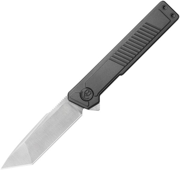 KB Knives Yondu Double Detent Lock Folding Knife 2.88" M390 Tanto Black DLC