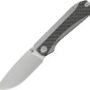 KB Knives Zephyr Folding Knife 3.75" M390 Linerlock Gray Titanium