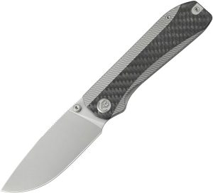 KB Knives Zephyr Folding Knife 3.75" M390 Linerlock Gray Titanium