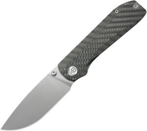 KB Knives Zephyr Linerlock Folding Knife 3.75" M390 Flame Ti/CF