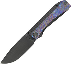 KB Knives Zephyr Linerlock Folding Knife 3.75" Black DLC M390
