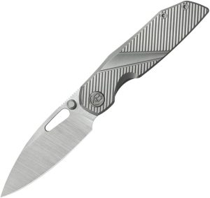KB Knives Sear Framelock Folding Knife 3" S90V Gray Titanium