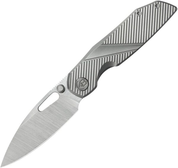 KUB457A-1.jpg KB Knives Sear Framelock Folding Knife 3" S90V Gray Titanium