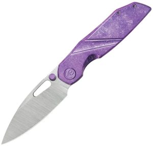 KB Knives Sear Framelock 3" S90V Purple Titanium Folding Knife