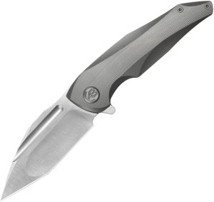 KB Knives Navigator Framelock 3.38" Bohler M390 Gray Titanium