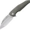 KUB458B-1.jpg KB Knives Navigator Framelock Folding Knife 3.38" M390 Flame Titanium