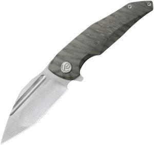 KB Knives Navigator Framelock Folding Knife 3.38" M390 Flame Titanium