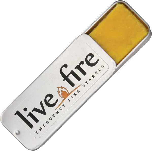 LF01.jpg Live Fire Original Emergency Fire Starter 3 1/8" with Metal Tin