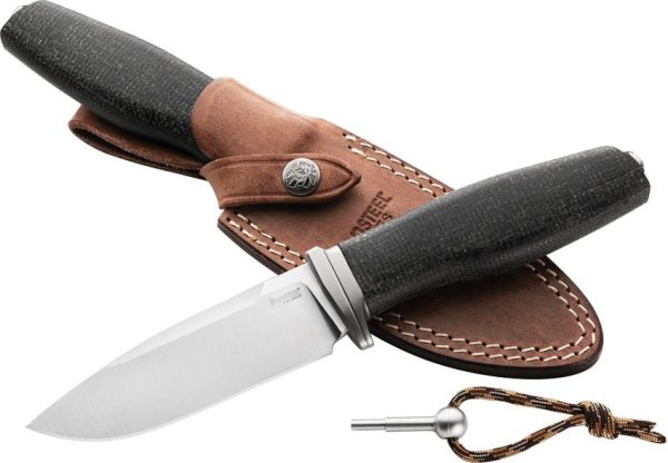 LionSTEEL ACHA Fixed Blade 4.25" M390 Black Micarta