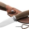 LionSTEEL ACHA Fixed Blade Green Micarta M390 Stainless
