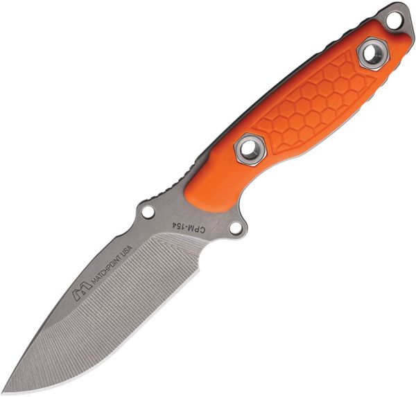 Matchpoint USA Pro Elite Fixed Blade Knife 4" CPM-154 Orange G10
