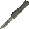 Microtech Hera II Mini T/E OTF Auto Folding Knife 3in M390MK Tanto Moss Green