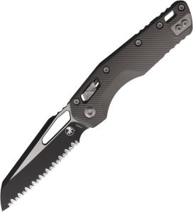 Microtech MSI Ram-Lok FS 3.75" Serrated M390MK Gray Folding Knife