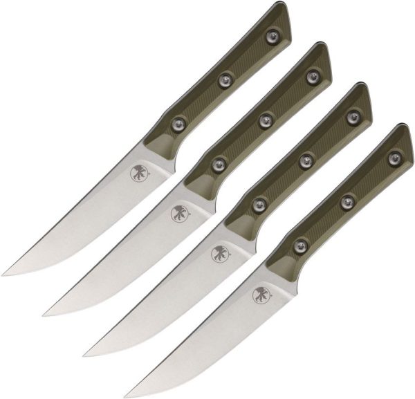 MCT360010SETOD-1.jpg 4.5" Steak Set SW OD Green G10