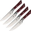 4.5" Steak Set SW  Merlot G10