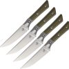 4.5" Steak Set SW OD Green G10