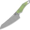 QSP Knife T-Cook Fixed Blade 5.25" Nitro V Glow G10 w/ Sheath
