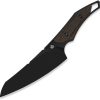 QSP Knife T-Cook Fixed Blade Nitro V Glow Micarta w/ Sheath