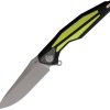 Rike Knife Tulay Linerlock Folding Knife 3.75" 154CM Black Gray G10
