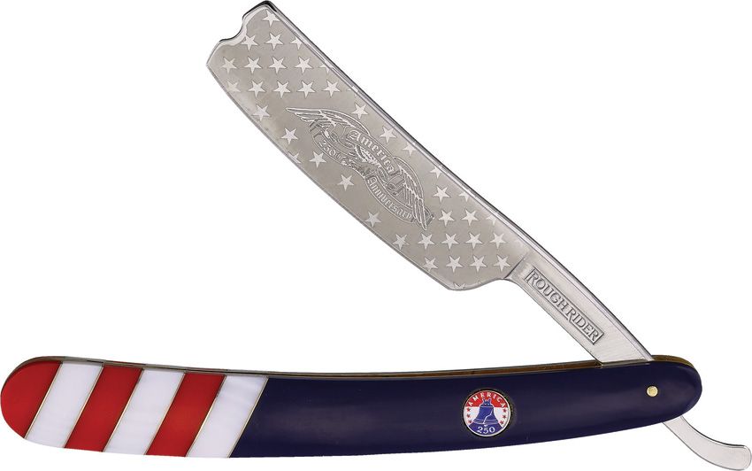 Rough Rider Razor 250 USA Anniversary Folding Knife 4.5" Stainless Blade