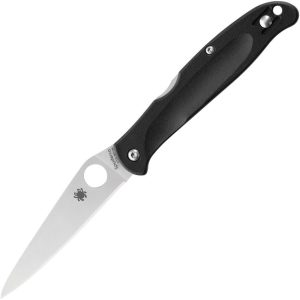 Spyderco Charisma Lockback Folding Knife Black 3in Blade