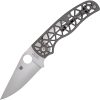 Spyderco Edgerati Folding Knife 3.5in Blade Gray