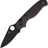 Spyderco ButtonUp Button Lock Folding Knife 3.25" Black Oxide Blade