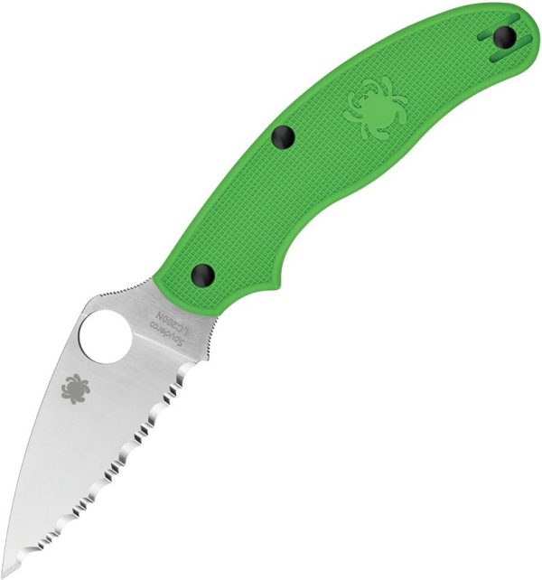 Spyderco UK Penknife SLIPIT 3" LC200N Folding Knife Green