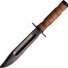 J. Adams Sheffield England Israeli Commando Fixed Blade Knife 7" Carbon Steel
