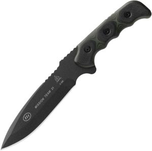 TOPS Mission Team 21 Fixed Blade Knife 6.63" 1095 Steel w/ Sheath